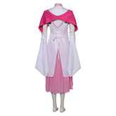 Game Final Fantasy VII Aerith Gainsborough Pink Dress Cosplay Costume Outfits Halloween Carnival Suit